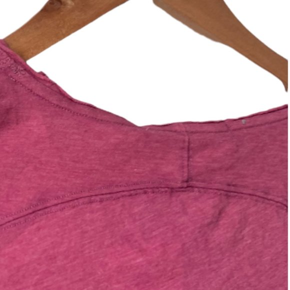 Free People Cinched Sides Sonnet Tee Iris Wine X-Small - Picture 8 of 9